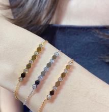 925纯银满天星豆豆双层手链女高级感轻奢手饰